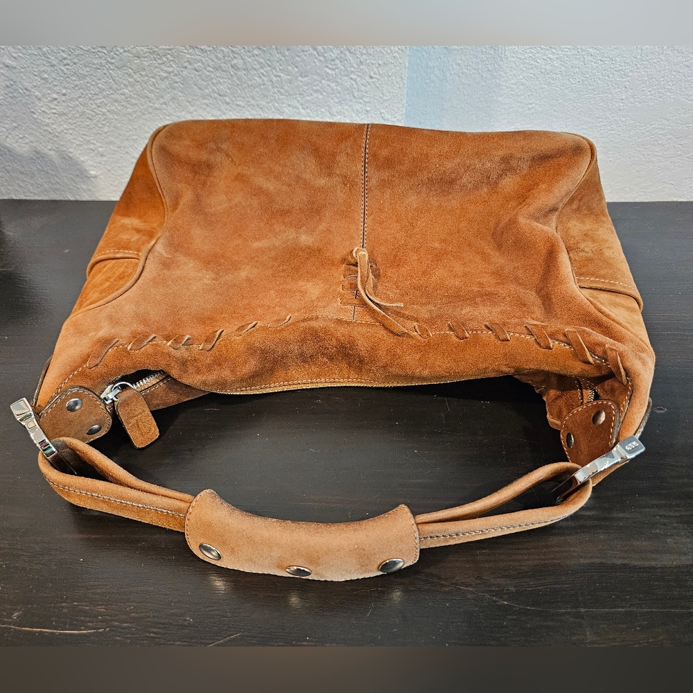 Tan Suede Tod's Shoulder Bag